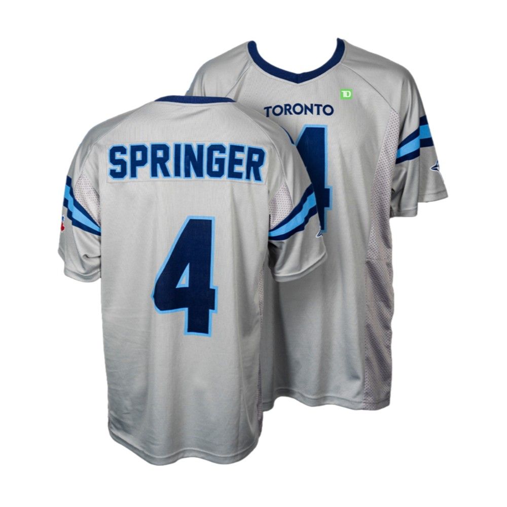 Blue Jays George Springer Football Jersey Giveaway 2025 - Grishko.com