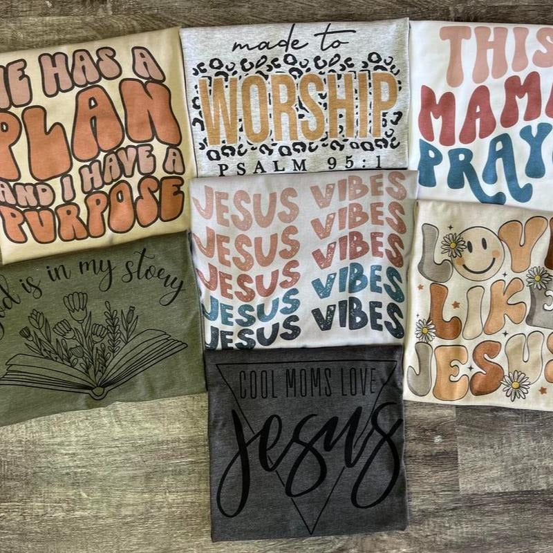 Boho Christian Tee Collection Hoodie, Sweatshirt | InkThreadWorks.com
