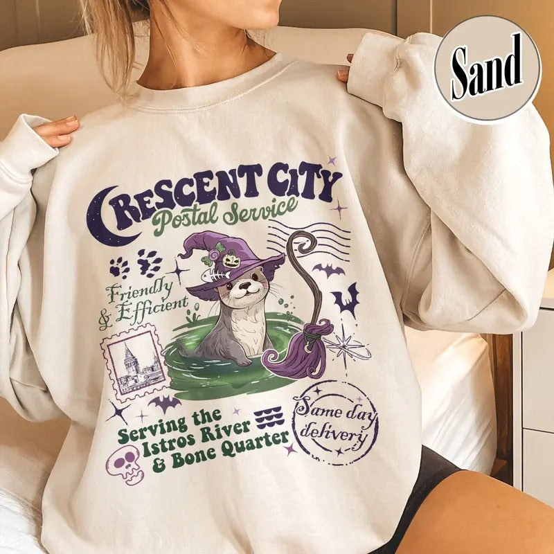 Bookish Comfort Color Shirt, Crescent City Postal Service Shirt, Read More Books Halloween Shirt, SJM Merch Shirt,...