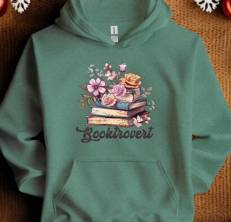 Booktrovert Booktok Sweatshirt Casual Hoodie T-Shirts | InkThreadWorks.com