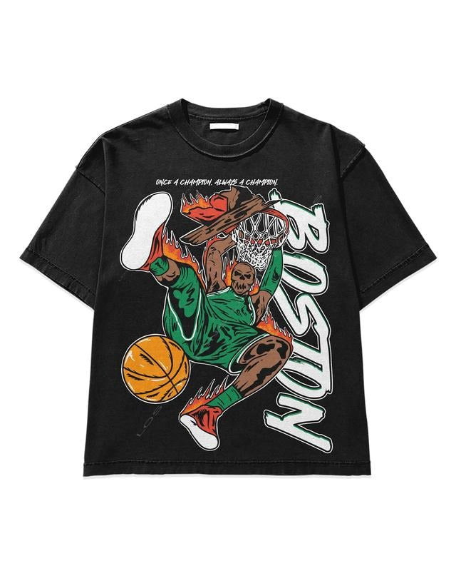 Boston Basketball T-Shirt, Boston Graphic Bootleg T-Shirt, Vintage Boston Shirt, Boston Shirt, Retro Boston Tshirt, Gift For Fan