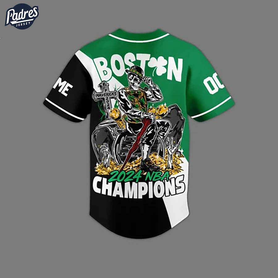 Boston Celtics 2024 NBA Champions Custom Baseball Jersey - Padres Jersey Oasis: Elevate Your Baseball Style Game