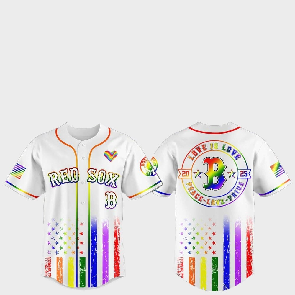 Boston Red Sox Pride Month Love Is Love 2025 Jersey - Grishko.com