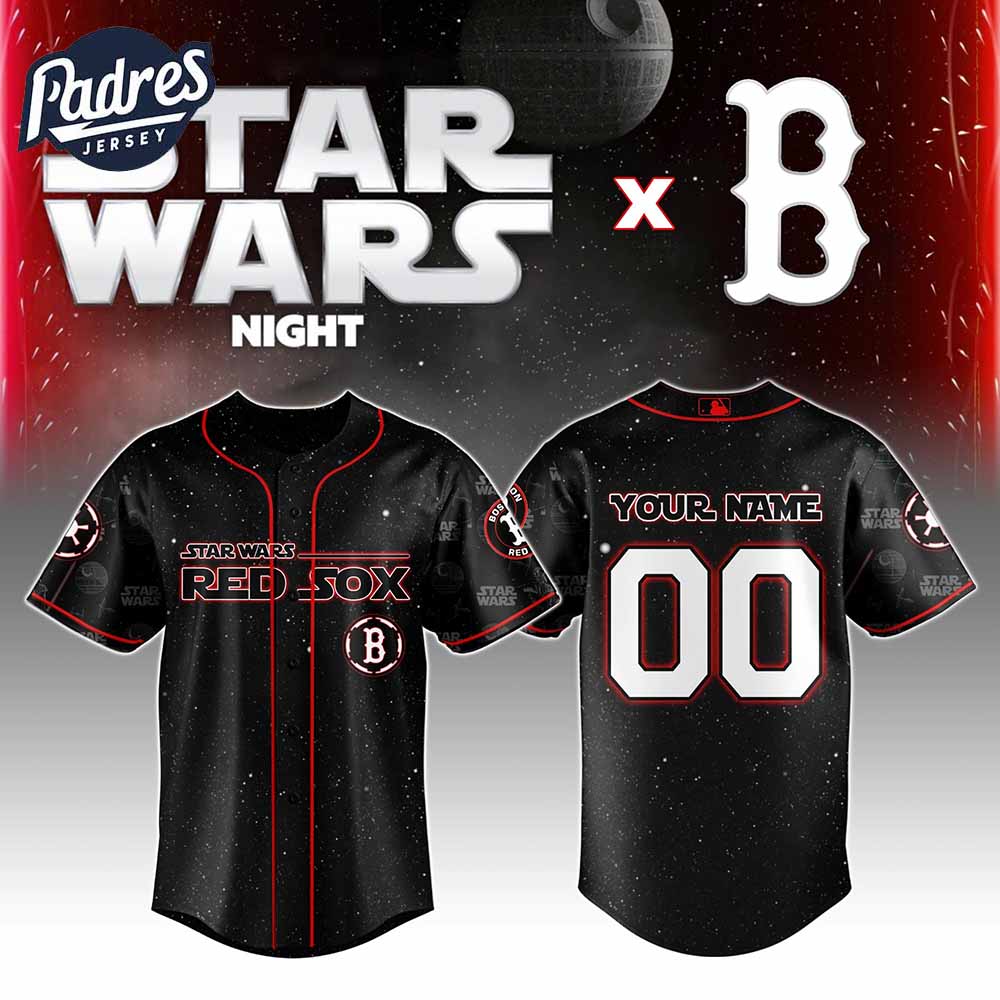 Boston Red Sox x Star Wars Night Personalized Baseball Jersey 2025 - Padres Jersey Oasis: Elevate Your Baseball Style Game