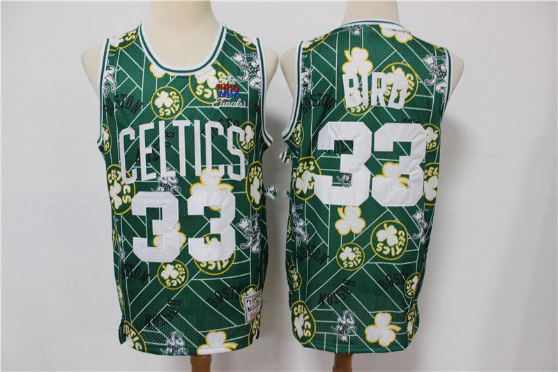 Boston Celtics #33 Larry Bird Celtics 33 # Green Edition Limited Retro Jersey --hwc jersey tear up pack Swingman Jersey