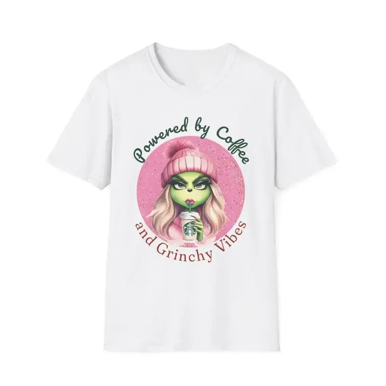 Boujeee Grinchhh Coffee T-Shirt, Funny Christmas Tee, Holiday Gift for Coffee Lovers Hoodie, Sweatshirt | InkThreadWorks.com
