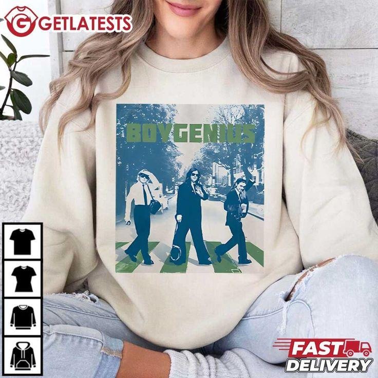 Boygenius Reunion Sweatshirt, Indie Rock Lyric Inspired Edition T-Shirts, Hoodie | InkThreadWorks.com