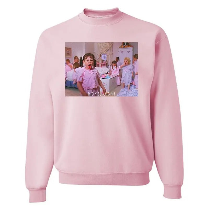 'Boys, Ugh!' Crewneck Sweatshirt T-Shirts, Hoodie | InkThreadWorks.com