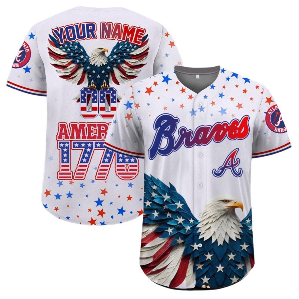 Braves Independence Day Baseball Jersey 2025 - Grishko.com