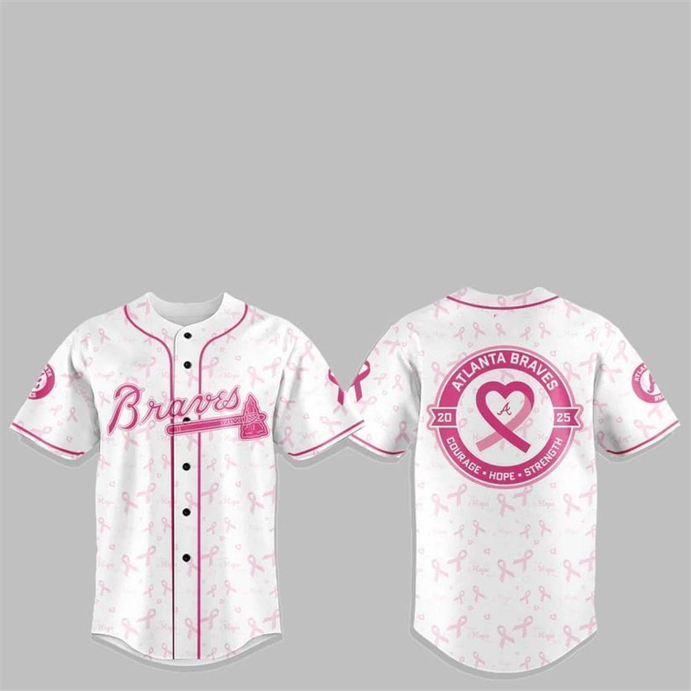 Braves x Cancer Awareness Night 2025 Jersey - Grishko.com