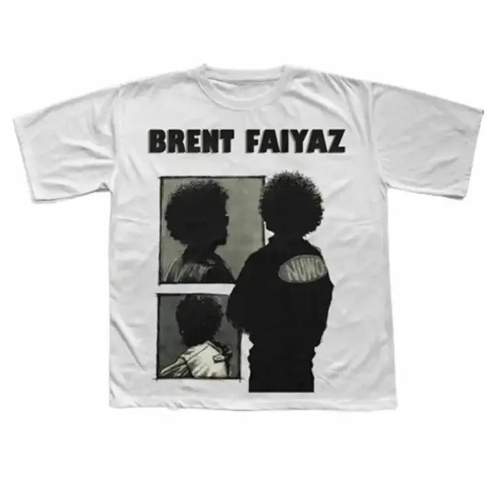 Brent Faiyaz Shirt, Cute Graphic Tee, Brent Faiyaz White Shirt