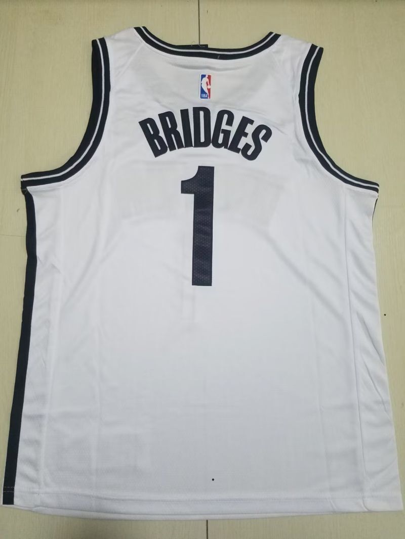 Brooklyn Nets #1 Mikal Bridges Nets 1 White s-xxl Style 1