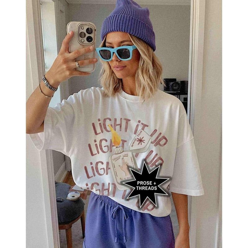 Bryce Quinlan Light It Up Crescent City Starborn T-shirt, Sarah J Maas Gifts SJM Merch Lunathion Booktok Merch...