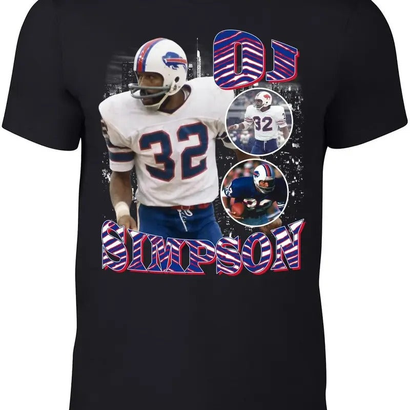 Buffalo OJ Simpson Bootleg Style T-Shirt Hoodie, Sweatshirt | InkThreadWorks.com