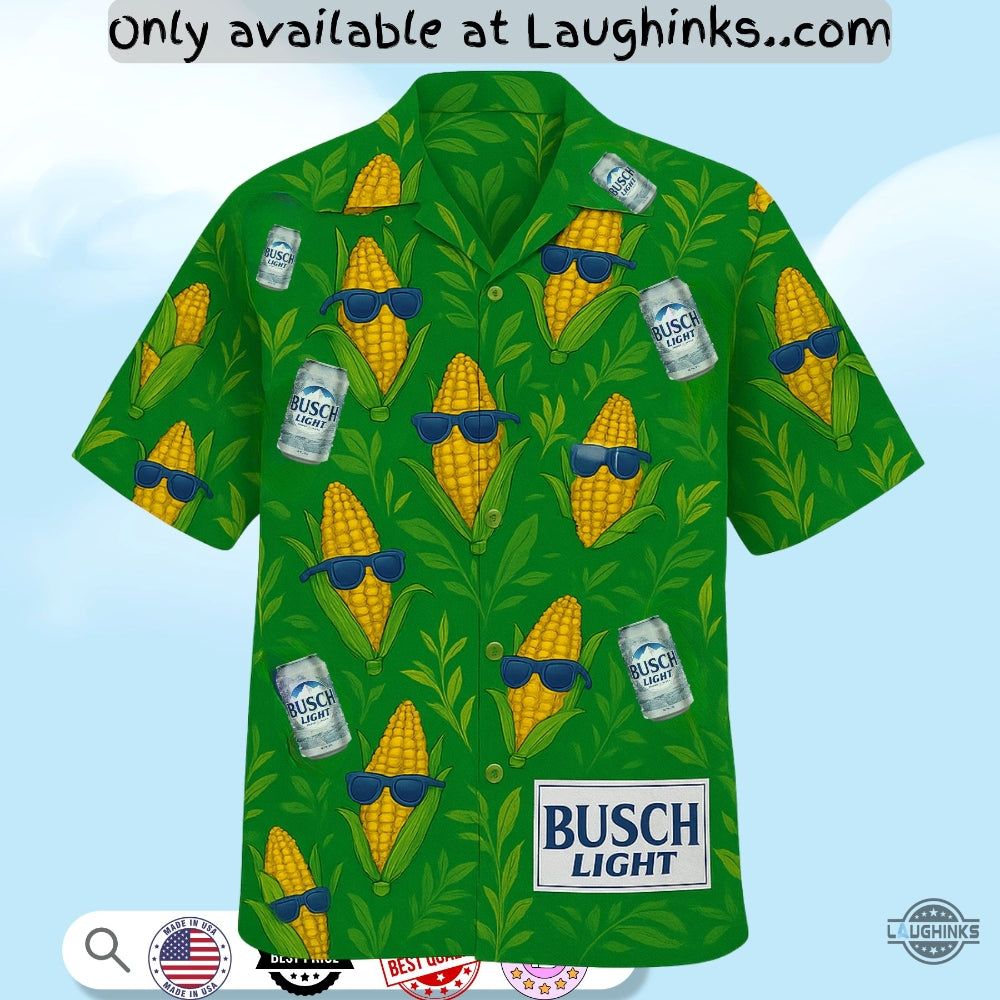 Busch Light Corn Hawaiian Shirt For The Farmers