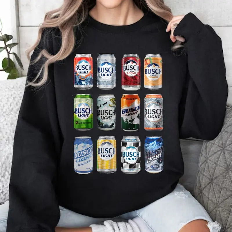 Busch Light Sweatshirt, Busch Lovers Shirt Hoodie | InkThreadWorks.com