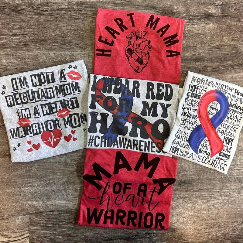 CHD Awareness Tees - Heart Mama Tees Hoodie, Sweatshirt | InkThreadWorks.com