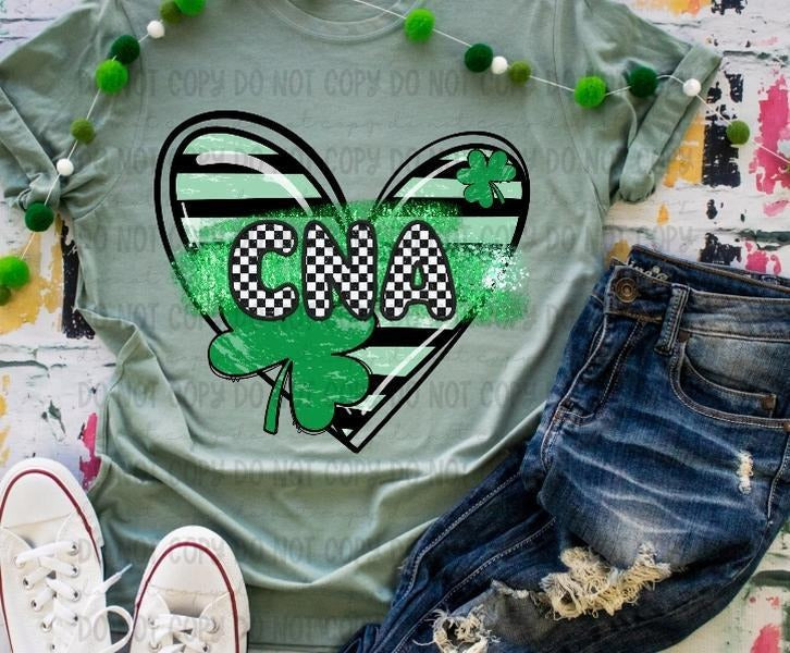 CNA Clover Heart DTF Transfers - THIS IS NOT A SHIRT Hoodie, Sweatshirt | InkThreadWorks.com