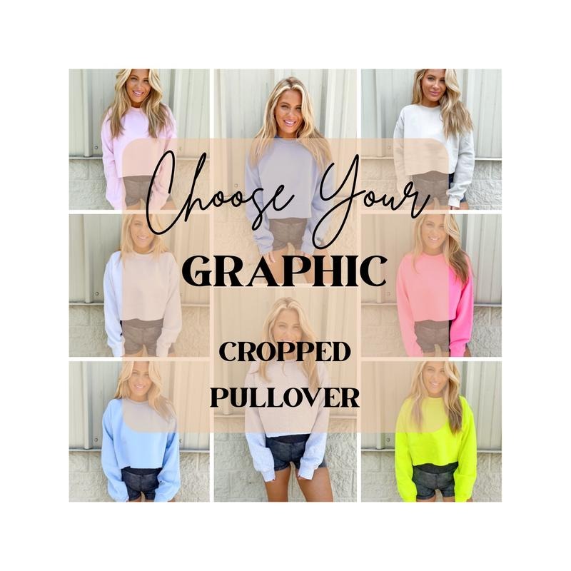 CROP *PULLOVER Graphic Top