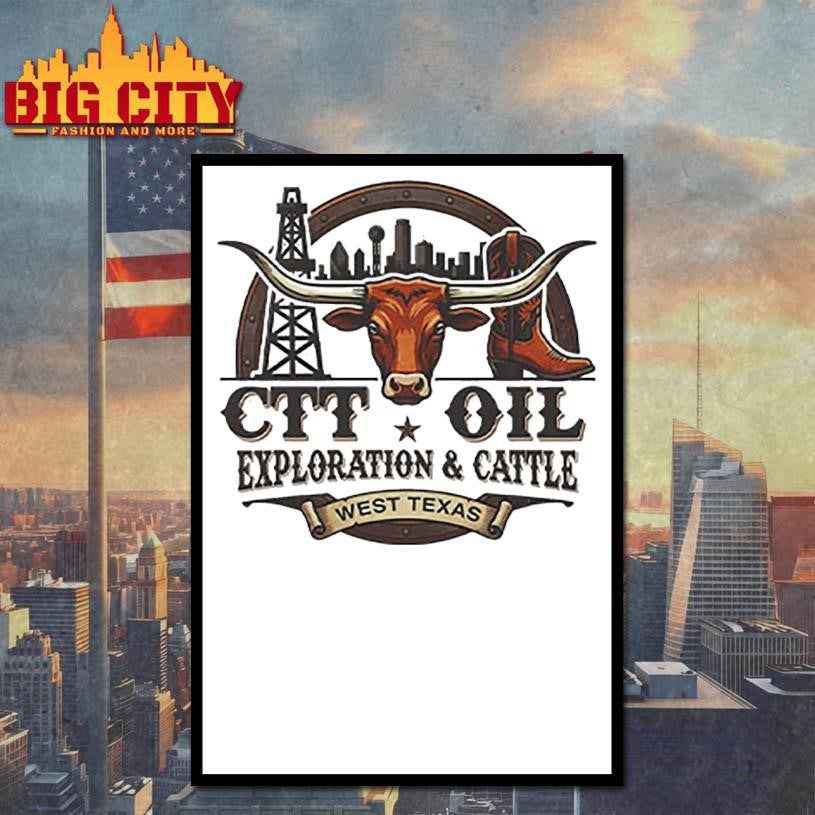 CTT Oil Exploration & Cattle West Texas Landman Shirt
