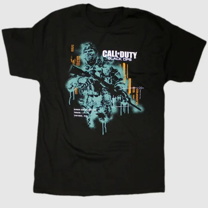 Call of Duty - Black Ops Classified Black Male T-Shirt Hoodie, Sweatshirt | InkThreadWorks.com