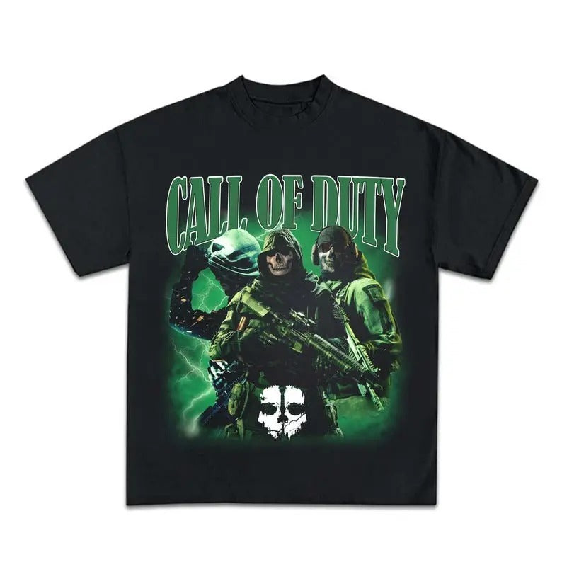 Call of Duty Graphic T-Shirt Unisex T-shirt Tee Cotton Menswear Cotton Menswear Top Decoration