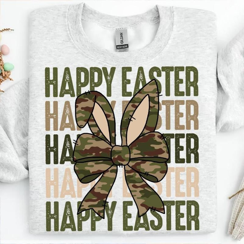 Camo Easter DTF Transfers - THIS IS NOT A SHIRT Hoodie, Sweatshirt | InkThreadWorks.com