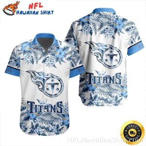 Cerulean Wave - Tennessee Titans Aloha Shirt
