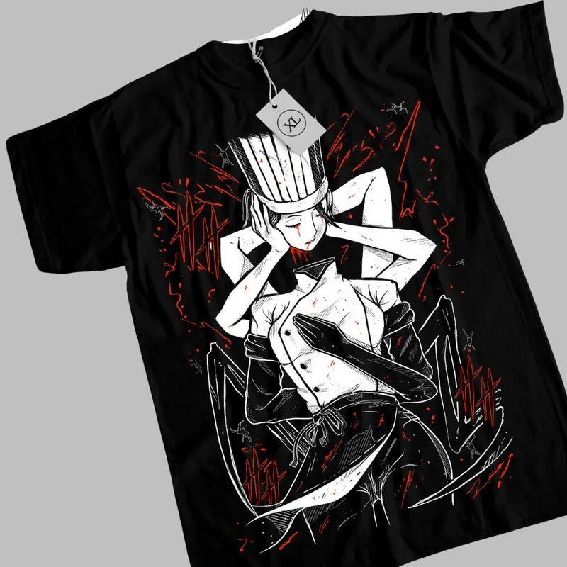 Chainsaw Man Anime T-Shirt & Sweatshirt, Falling Devil Graphic Tee, Anime Manga Lover Gifts Ball Cotton Dragon Menswear