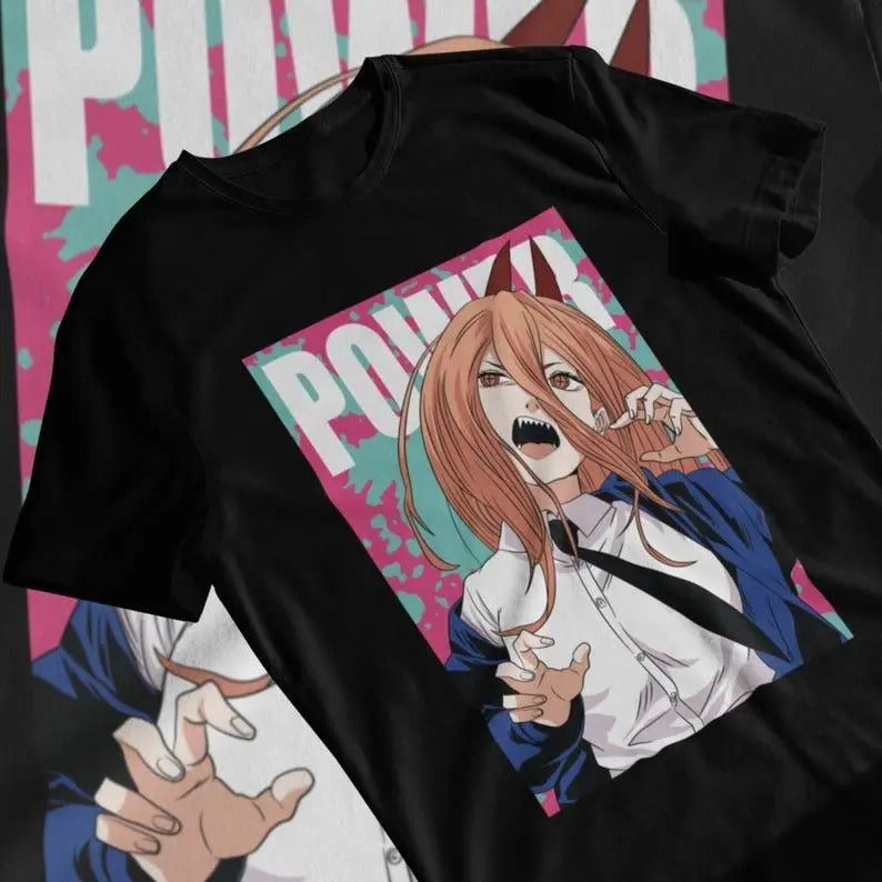 #Chainsaw Man T-Shirt, Power Shirt, Manga Shirt, Anime Shirt, Anime Lovers Shirt Sweatshirt, Hoodie, Comfort Colors