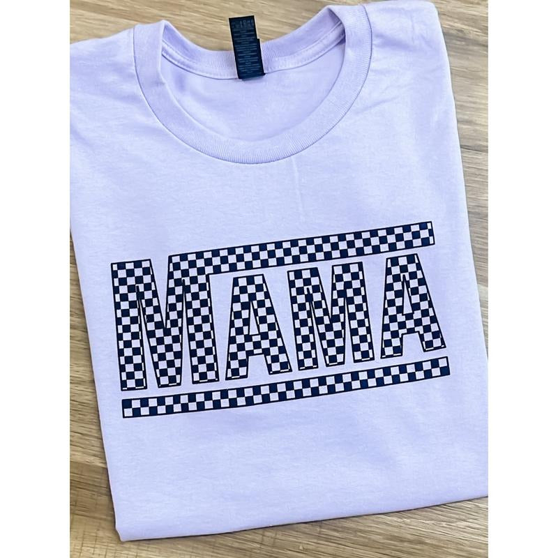 Checkered Mama Graphic Tee
