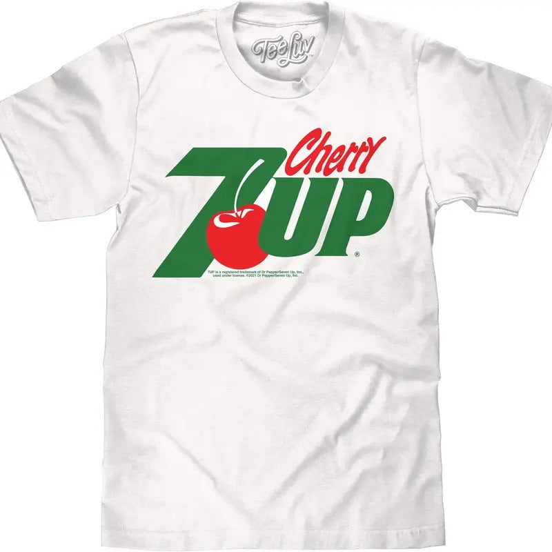 Cherry 7UP Soda T-Shirt - White Hoodie, Sweatshirt | InkThreadWorks.com