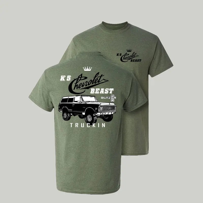 Chevy Trucks K5 Blazer King Of Trucks Vintage Graphic T-Shirt Unisex Ultra Cotton Crewneck Short Sleeve 100% Cotton - Menswear, Top Tshirt men gifts