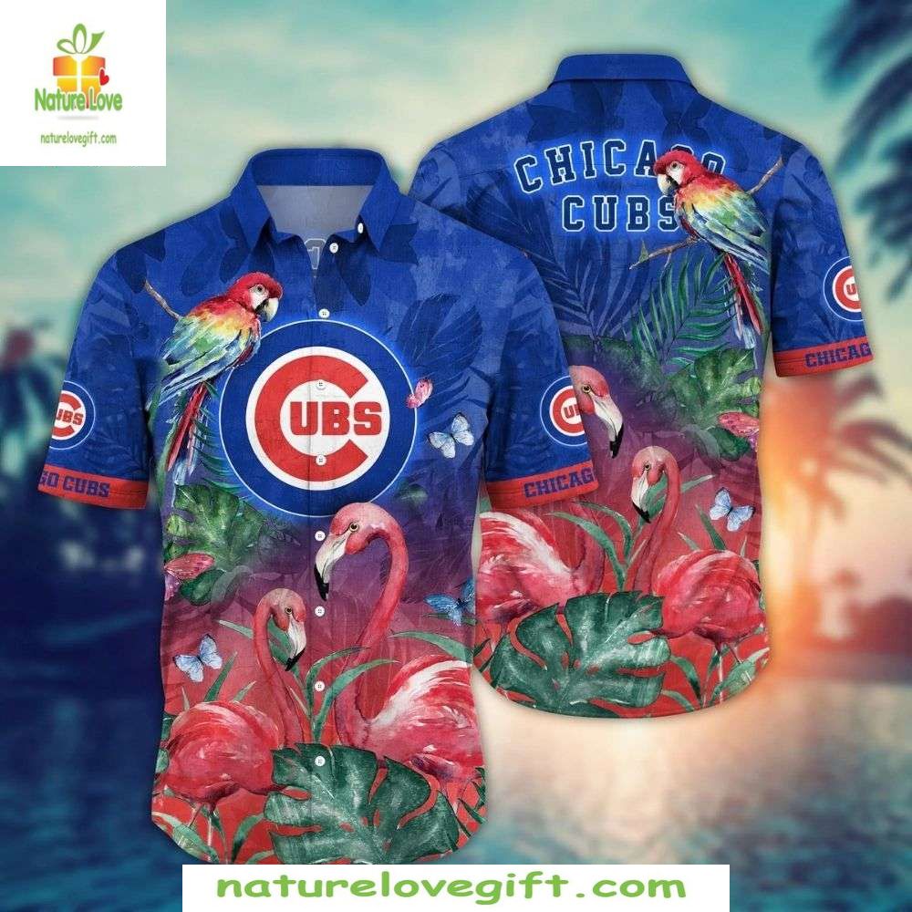 Chicago Cubs Hawaiian Shirt Flamingo Haven Stylish Baseball Apparel