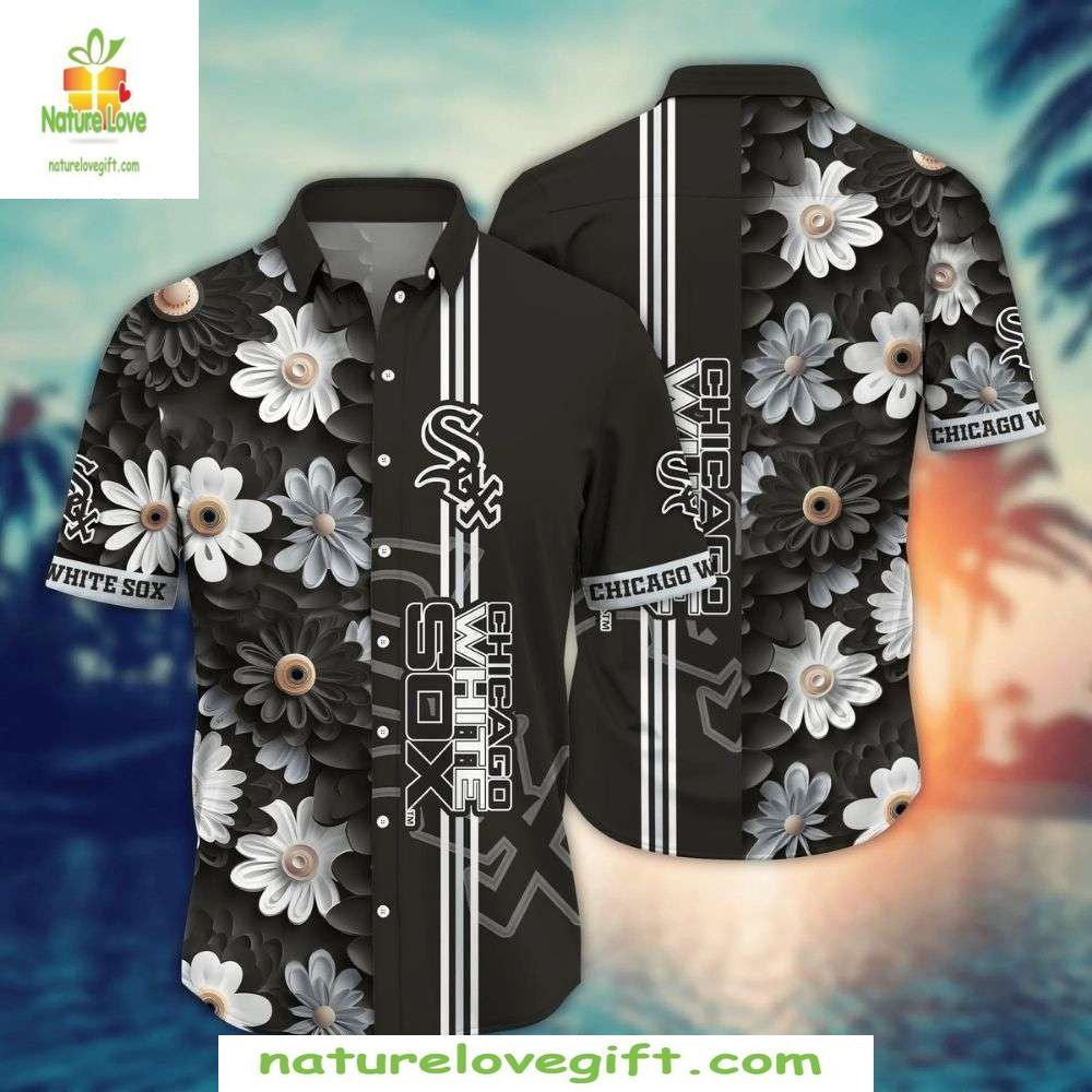 MLB Chicago White Sox Floral Aloha Shirt Stylish Baseball Hawaiian Shirt