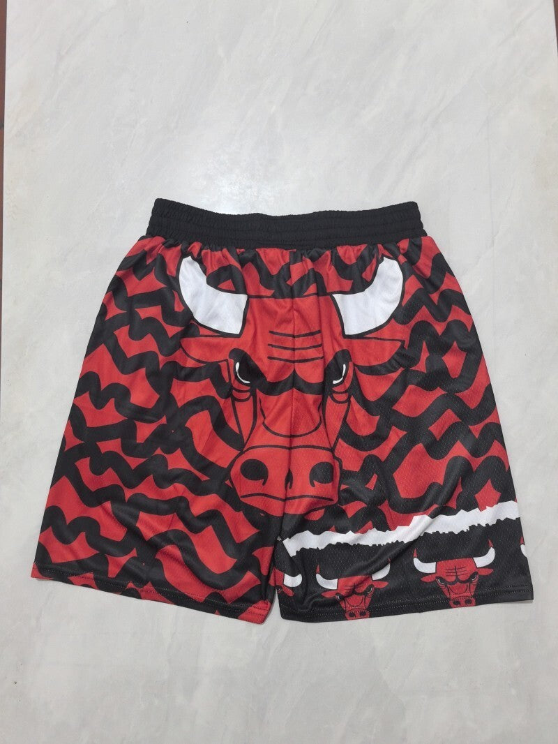 Chicago Bulls Bulls Red Shorts Style 1