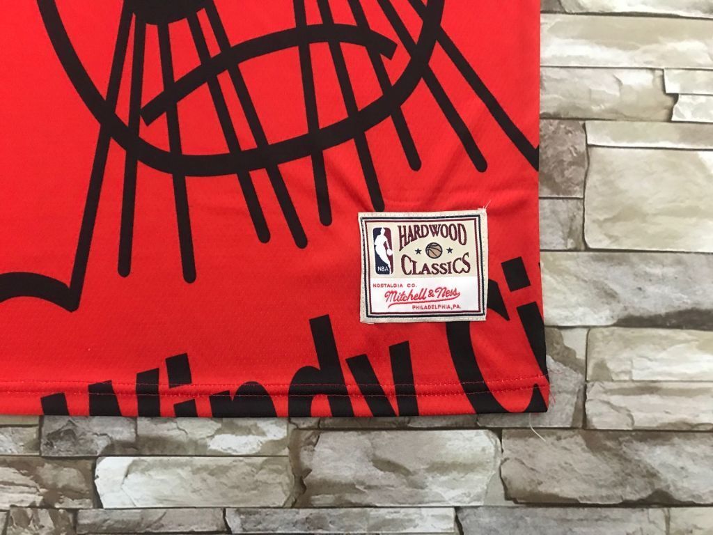 Chicago Bulls Bulls mitchell&ness Retro Red Style 2