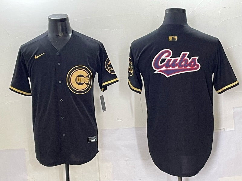 Chicago Cubs Cubs Black Gold V3 Style 1