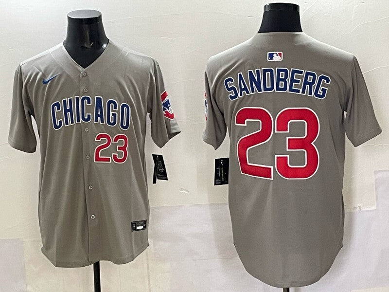 Chicago Cubs #23 Ryne Sandberg Cubs Adult Style 15