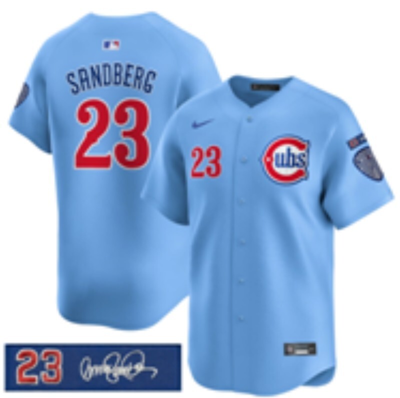Chicago Cubs #23 Ryne Sandberg Cubs Retro Adult Style 5