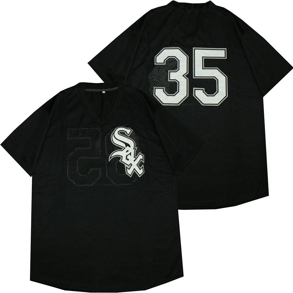 Chicago White Sox #35 Frank Thomas White Sox 35 Black BP Retro