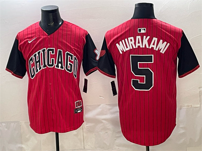 Chicago White Sox #5 Munetaka Murakami Red Black 2025 City Connect Limited