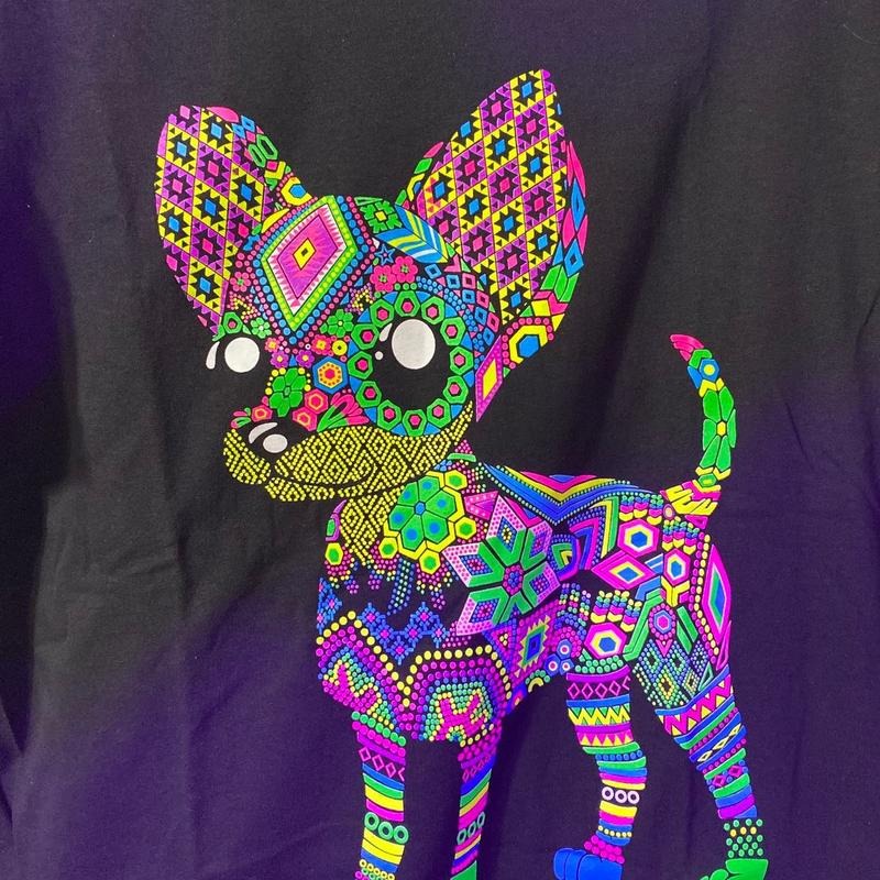 Chihuahua rosa blusa mujer Casual Black Cotton T-Shirts, Hoodie, Sweatshirt | InkThreadWorks.com