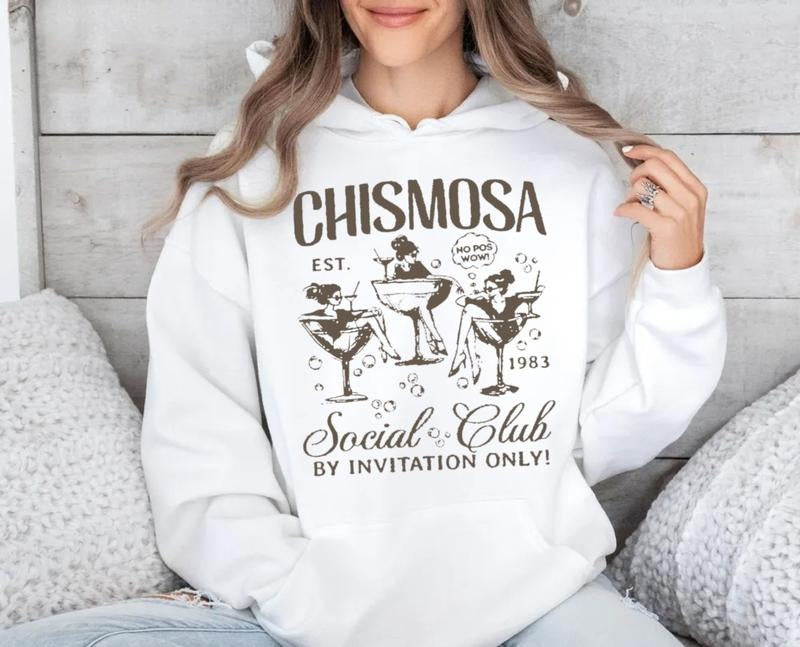 Chismosa Social Club Sweatshirt, Latina Chisme Tee, Mexicana Gift, Latinx Funny Tshirt, Hispanic Trendy Latina Hoodie, Unisex Sweater Pullover Tee