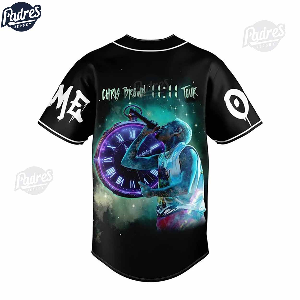 Chris Brown 11:11 Tour Custom Baseball Jersey - Padres Jersey Oasis: Elevate Your Baseball Style Game