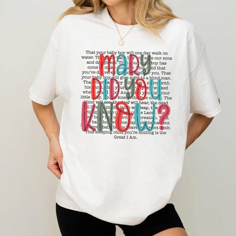 Christian Christmas Shirt, Mary Did You Know Christmas Sweatshirt, Christmas Jesus Hoodie, Women Christmas Sweater,...
