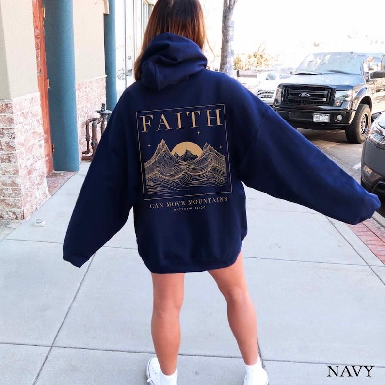 Christian Hoodies Jesus Hoodie Christian Streetwear Brown Hoodie God Is Good Faith Based Shirt Christian Merch Religious...