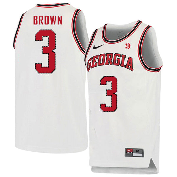 Christian Brown 3 Crew Neck White