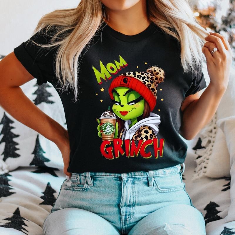 Christmas Mom T-Shirt, Family Christmas Shirt, Cute Christmas Gifts Tee, Christmas Party Tee, Christmas Holiday Shirt,...
