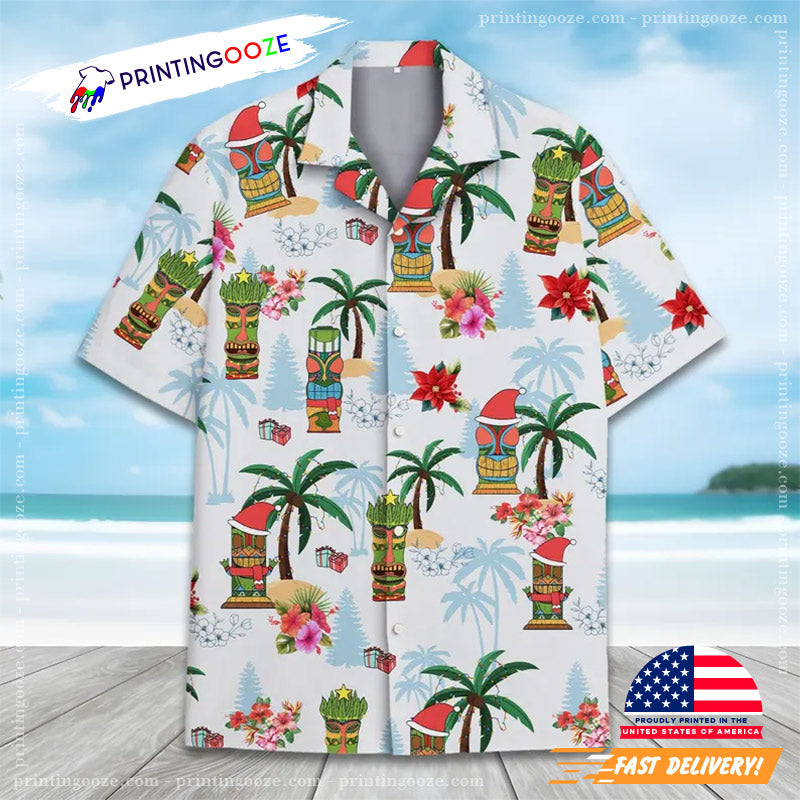 Christmas Tiki Hawaiian Shirt
